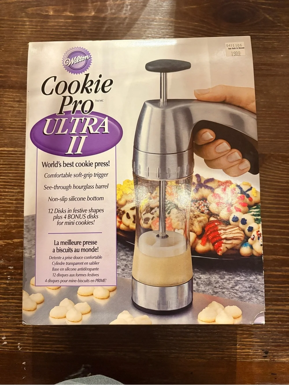 Bed Bath & Beyond Silver and Black Cookie Press - Cookie Pro Ultra II